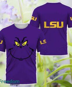 LSU Tigers Grinch Face All Over Printed 3D T-Shirt Sweatshirt Hoodie Product Photo 3