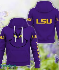 LSU Tigers Grinch Face All Over Printed 3D T-Shirt Sweatshirt Hoodie