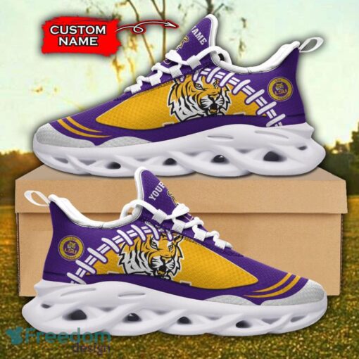 LSU Tigers NCAA Max Soul Shoes Big Logo And Custom Name Sneakers For Men Women Product Photo 2