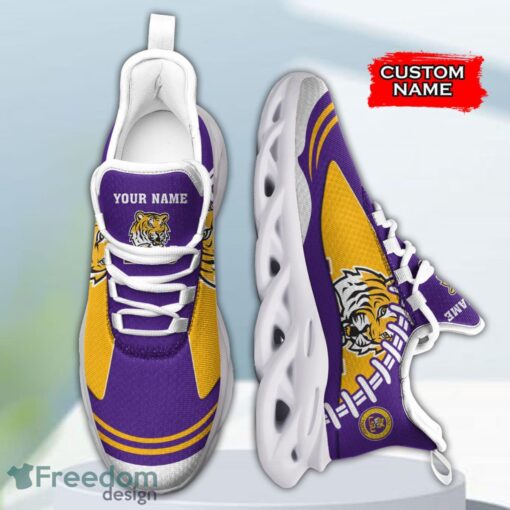 LSU Tigers NCAA Max Soul Shoes Big Logo And Custom Name Sneakers For Men Women Product Photo 4