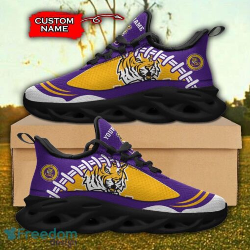 LSU Tigers NCAA Max Soul Shoes Big Logo And Custom Name Sneakers For Men Women Product Photo 1