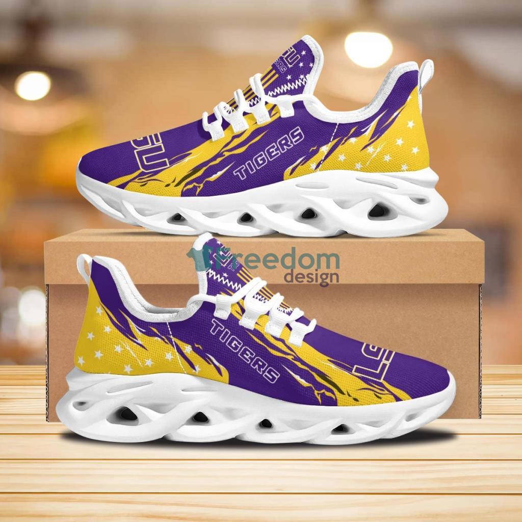 LSU Tigers Stars and Stripes Max Soul Shoes New Sneaker image LSU Tigers Stars and Stripes Max Soul Shoes New Sneaker Product Photo 1