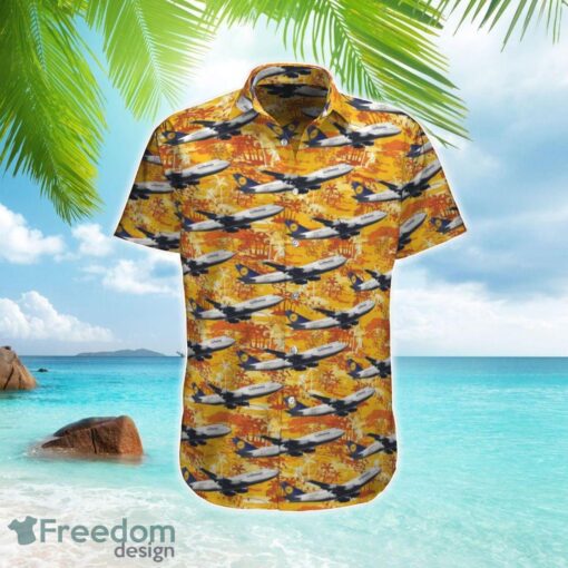 Lufthansa Boeing 747-400 Hawaiian Shirt Beach Shirt Summer Holiday Gift Product Photo 1