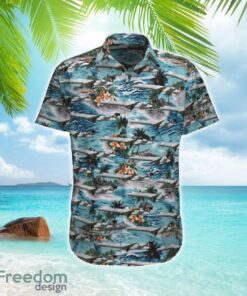 Lufthansa Bombardier CRJ900 Hawaiian Shirt Beach Shirt Summer Holiday Gift