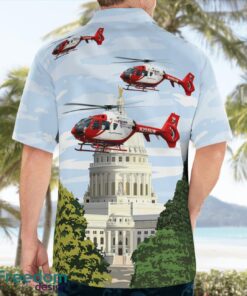 Madison, Wisconsin, UW Med Flight Eurocopter EC135T2+ Hawaiian Shirt Summer Beach Gift Product Photo 2