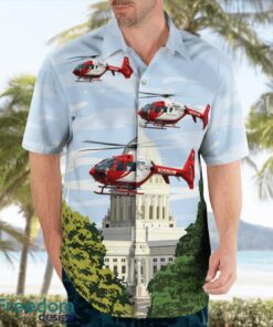 Madison, Wisconsin, UW Med Flight Eurocopter EC135T2+ Hawaiian Shirt Summer Beach Gift Product Photo 4