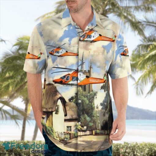 Magpas Air Ambulance Helicopter AgustaWestland AW-169 3D Summer Aloha Hawaiian Shirt Product Photo 4