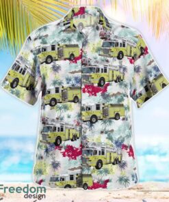 Maine Lewiston Fire Department Tropical 3D Hawaiian Shirt Gift For Summer Product Photo 2