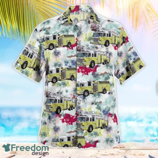 Maine Lewiston Fire Department Tropical 3D Hawaiian Shirt Gift For Summer Product Photo 2