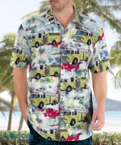 Maine Lewiston Fire Department Tropical 3D Hawaiian Shirt Gift For Summer Product Photo 3