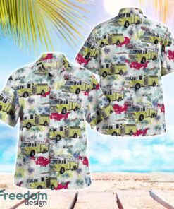 Maine Lewiston Fire Department Tropical 3D Hawaiian Shirt Gift For Summer Product Photo 1