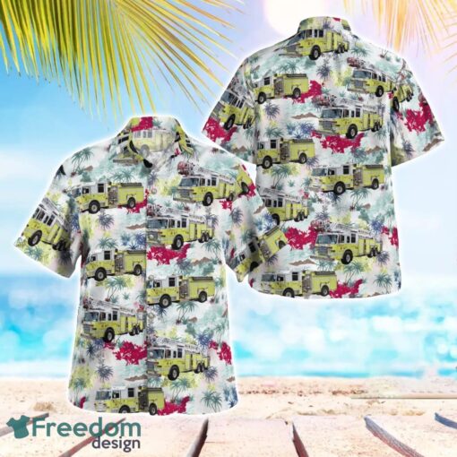 Maine Lewiston Fire Department Tropical 3D Hawaiian Shirt Gift For Summer Product Photo 1