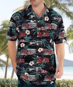 Malabar, Brevard County, Malabar Fire Department Tropical 3D Hawaiian Shirt Gift For Summer Product Photo 3