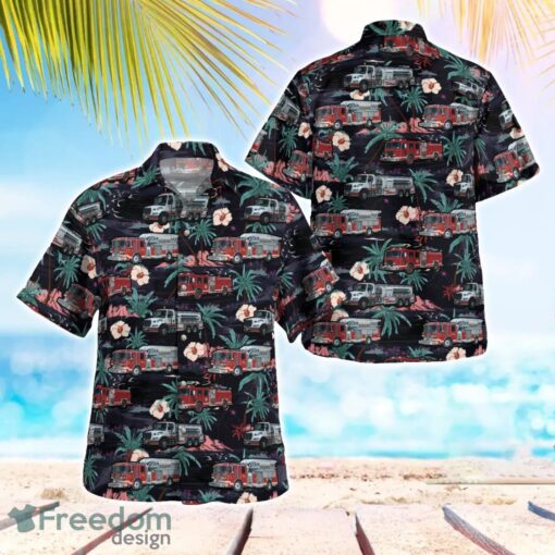 Malabar, Brevard County, Malabar Fire Department Tropical 3D Hawaiian Shirt Gift For Summer Product Photo 1