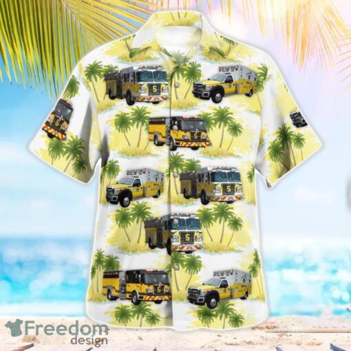 Malvern, Pennsylvania, East Whiteland Fire Company Station 5 Beach Hawaiian Shirt Product Photo 3