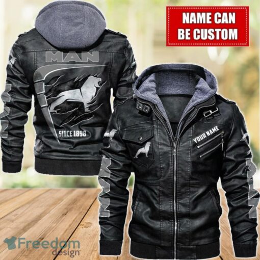 MAN 2D Leather Jacket For Men Custom Name Special Gift Ideas Product Photo 1