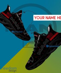 MAN Truck Chunky Sneaker Casual Custom Name Gift Max Soul Shoes USA Flag Star New For Fans - MAN Truck Running Shoes New Trending Personalized Photo 1