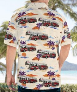 Manatee County, Florida, Bradenton Fire Department Beach Hawaiian Shirt Product Photo 2