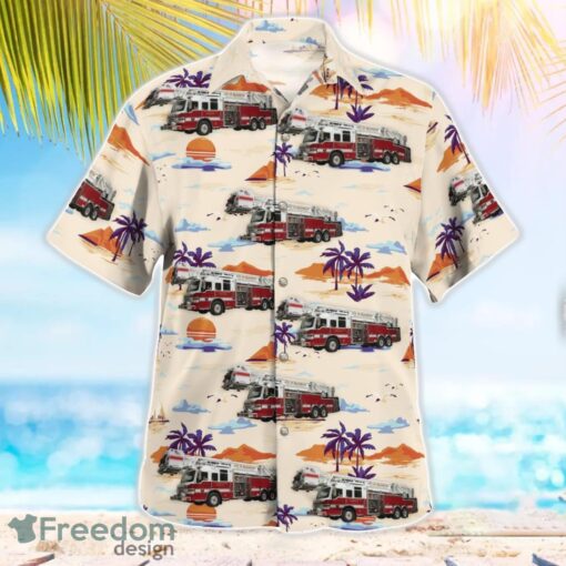 Manatee County, Florida, Bradenton Fire Department Beach Hawaiian Shirt Product Photo 3