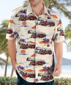 Manatee County, Florida, Bradenton Fire Department Beach Hawaiian Shirt Product Photo 4