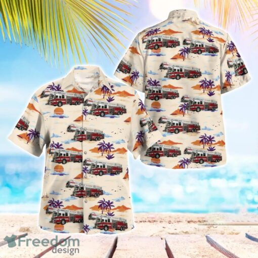 Manatee County, Florida, Bradenton Fire Department Beach Hawaiian Shirt Product Photo 1