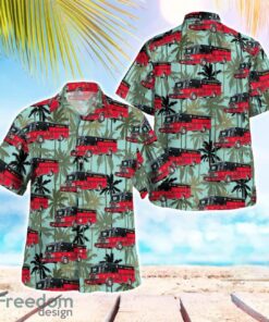 Manawa Rural Fire Truck, Wisconsin Beach Hawaiian Shirt