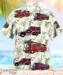 Mansfield Texas Fire Department Aloha Hawaiian Shirt Product Photo 2