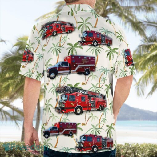 Mansfield Texas Fire Department Aloha Hawaiian Shirt Product Photo 4