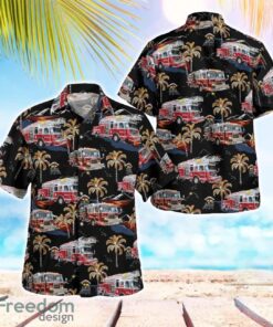 Marion County Fire Rescue, Florida Hawaiian Shirt Beach Summer Gift