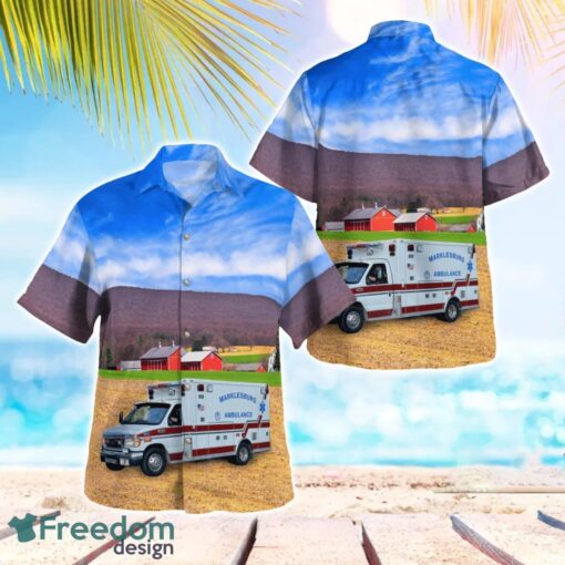 Marklesburg, Pennsylvania, Marklesburg EMS Hawaiian Shirt Men Women Beach Shirt Product Photo 1