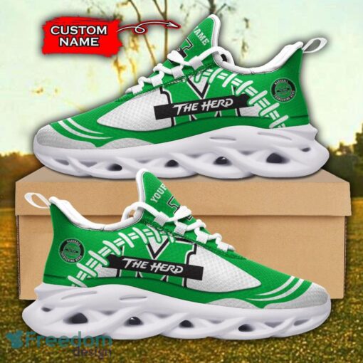 Marshall Thundering Herd NCAA Max Soul Shoes Big Logo And Custom Name Sneakers For Men Women Product Photo 2