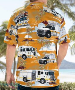 Maryland, Anne Arundel County Fire Department Aloha Hawaiian Shirt Product Photo 2