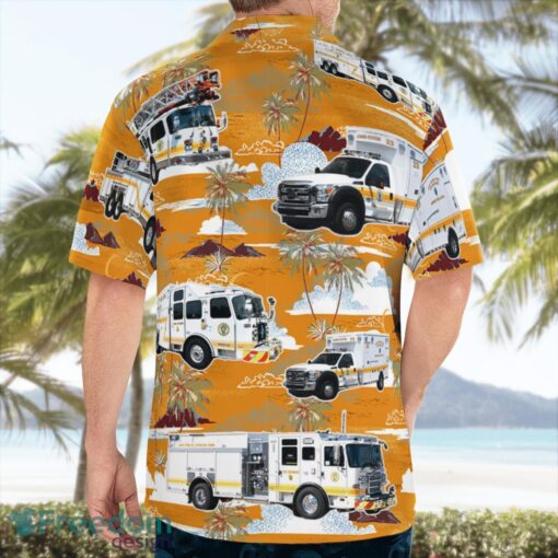 Maryland, Anne Arundel County Fire Department Aloha Hawaiian Shirt Product Photo 2