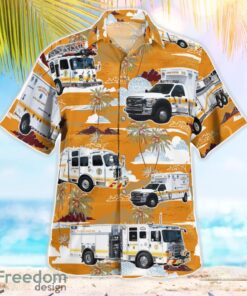 Maryland, Anne Arundel County Fire Department Aloha Hawaiian Shirt Product Photo 3