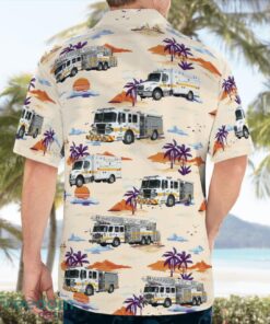 Maryland, Arminger Fire Company Station 30 Beach Hawaiian Shirt Product Photo 2