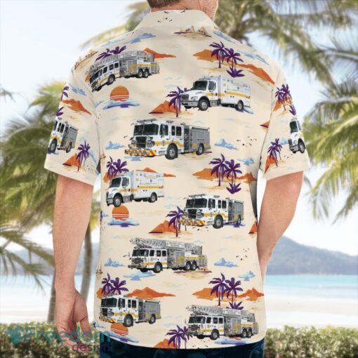 Maryland, Arminger Fire Company Station 30 Beach Hawaiian Shirt Product Photo 2