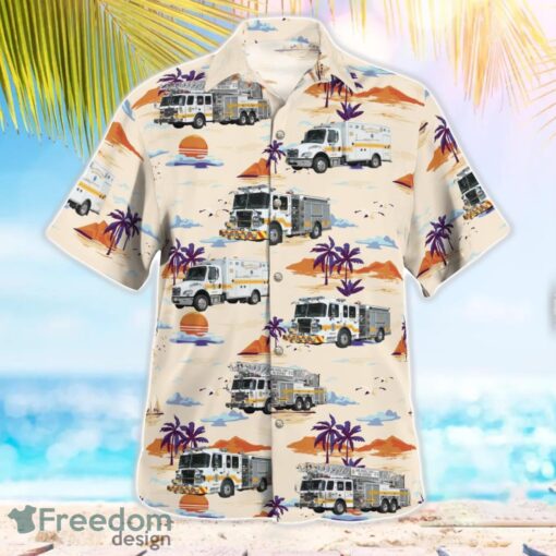 Maryland, Arminger Fire Company Station 30 Beach Hawaiian Shirt Product Photo 3