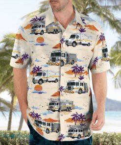 Maryland, Arminger Fire Company Station 30 Beach Hawaiian Shirt Product Photo 4