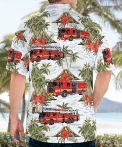 Maryland, Clarksburg Fire Deparetment Station No.35 Aloha Hawaiian Shirt Product Photo 2