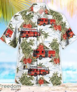 Maryland, Clarksburg Fire Deparetment Station No.35 Aloha Hawaiian Shirt Product Photo 3