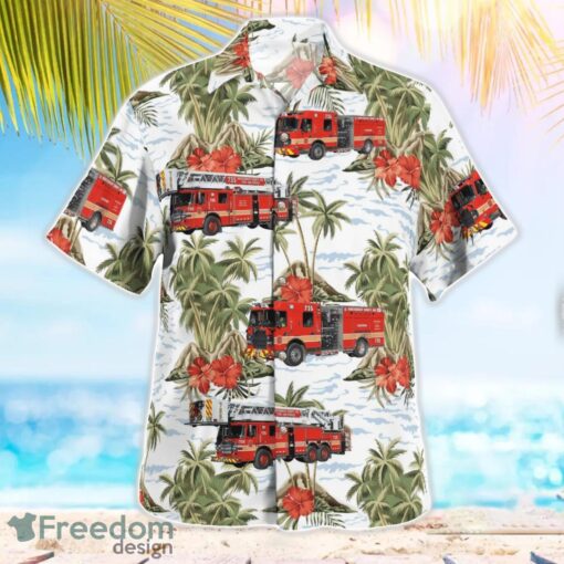 Maryland, Clarksburg Fire Deparetment Station No.35 Aloha Hawaiian Shirt Product Photo 3