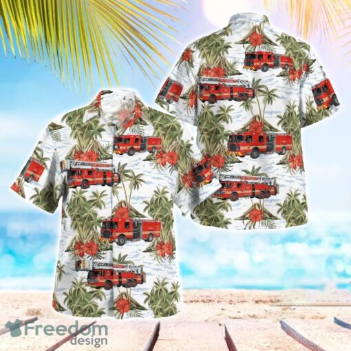 Maryland, Clarksburg Fire Deparetment Station No.35 Aloha Hawaiian Shirt Product Photo 1