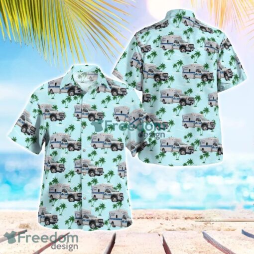 Maryland Harford County EMS Ambulance Hawaiian Shirt Gift For Summer Vacation Product Photo 1