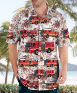 Maryland Montgomery County Fire and Rescue Service Tropical 3D Hawaiian Shirt Gift For Summer Product Photo 3