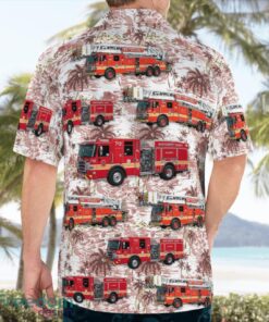 Maryland Montgomery County Fire and Rescue Service Tropical 3D Hawaiian Shirt Gift For Summer Product Photo 4