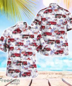 Maryland North Beach Volunteer Fire Department Christmas Tropical 3D Hawaiian Shirt Gift For Summer