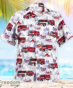 Maryland North Beach Volunteer Fire Department Christmas Tropical 3D Hawaiian Shirt Gift For Summer Product Photo 4