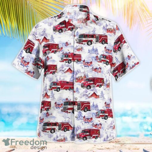 Maryland North Beach Volunteer Fire Department Christmas Tropical 3D Hawaiian Shirt Gift For Summer Product Photo 4