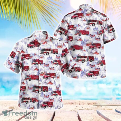 Maryland North Beach Volunteer Fire Department Christmas Tropical 3D Hawaiian Shirt Gift For Summer Product Photo 1