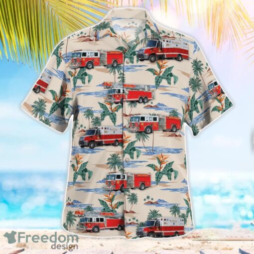 Maryland, Odenton Volunteer Fire Company Station 28 Beach Hawaiian Shirt Product Photo 3